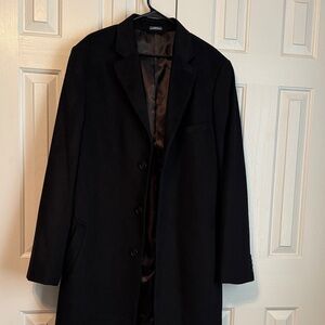 Stafford Men's Classic Black Trench Coat- didn’t wear